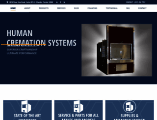 uscremationequipment.com screenshot