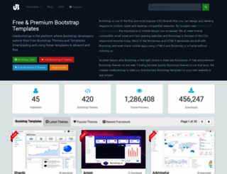usebootstrap.com screenshot