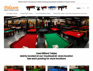 usedbilliardtables.ca screenshot