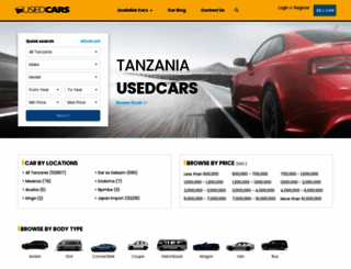 usedcars.co.tz screenshot