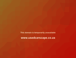 usedcarscape.co.za screenshot