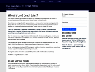 usedcoachsales.co.uk screenshot