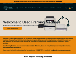 usedfrankingmachines.co.uk screenshot