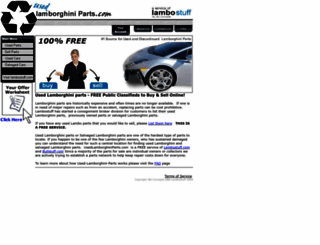 usedlamborghiniparts.com screenshot
