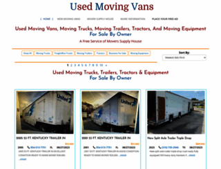 usedmovingvans.com screenshot
