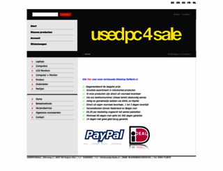 usedpc4sale.nl screenshot