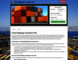 usedshippingcontainerhq.com screenshot
