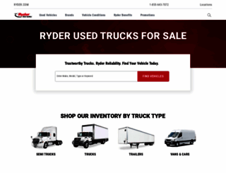 usedtrucks.ryder.com screenshot
