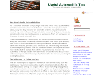 usefulautomobiletips.com screenshot