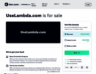 uselambda.com screenshot