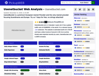 usenetbucket.com.pickupweb.com screenshot