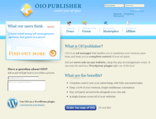 user.oiopublisher.com screenshot