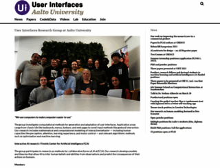 userinterfaces.aalto.fi screenshot
