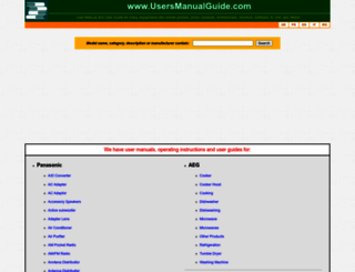 usersmanualguide.com screenshot