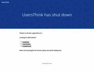 usersthink.com screenshot