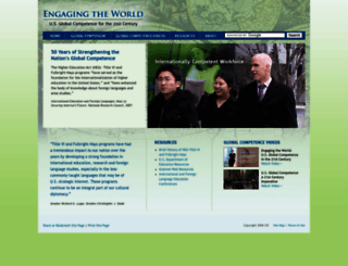 usglobalcompetence.org screenshot