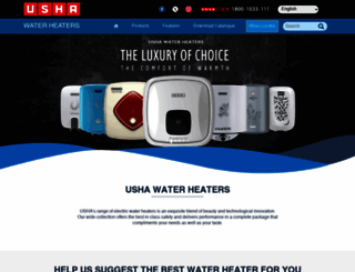 ushawaterheaters.com screenshot