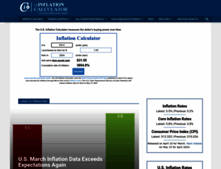 usinflationcalculator.com screenshot