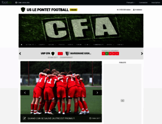 uslepontetfootball.footeo.com screenshot