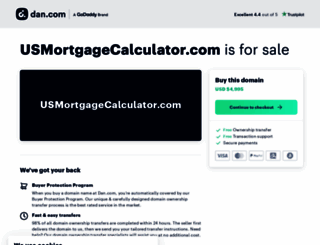 usmortgagecalculator.com screenshot