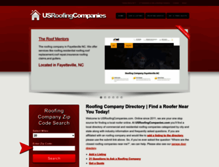 usroofingcompanies.com screenshot