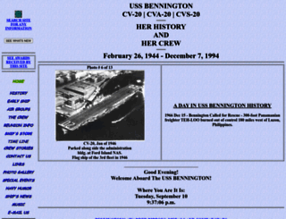 uss-bennington.org screenshot