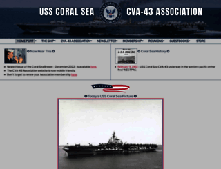 usscoralsea.com screenshot