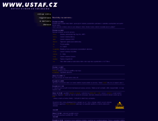 ustaf.cz screenshot