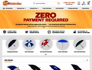 usumbrellas.com screenshot