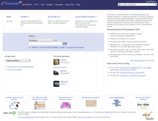 uswest.ensembl.org screenshot