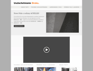 uszlachetnianiedruku.pl screenshot