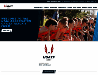 utah.usatf.org screenshot
