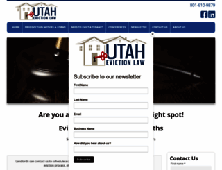 utahevictionlaw.com screenshot