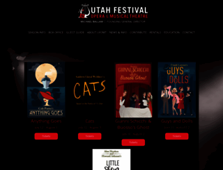 utahfestival.org screenshot