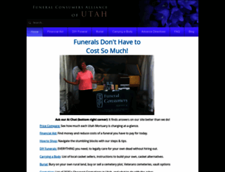 utahfunerals.org screenshot
