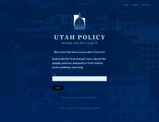 utahpolicy.com screenshot