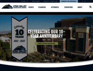 utahvalleyconventioncenter.com screenshot