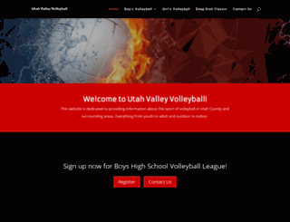 utahvalleyvolleyball.com screenshot