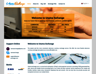 utama-exchange.com screenshot