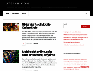 utbinh.com screenshot