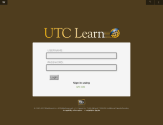utclearn.utc.edu screenshot