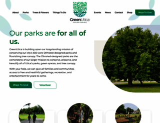 uticaolmstedparks.org screenshot
