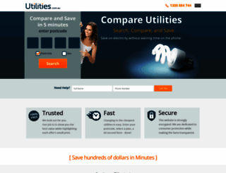 utilities.com.au screenshot