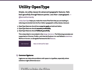 utility-opentype.kennethormandy.com screenshot