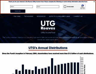 utilityincomefund.com screenshot