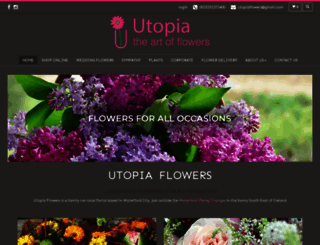 utopiaflowers.com screenshot