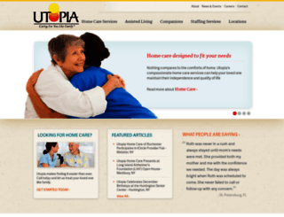 utopiahomecare.com screenshot