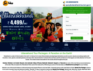 uttarakhand-tourism-gov.in screenshot