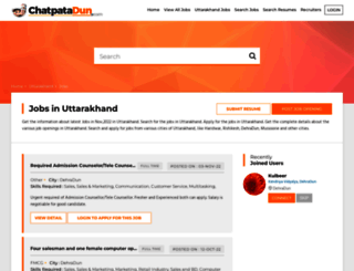 uttarakhandjobs.chatpatadun.com screenshot