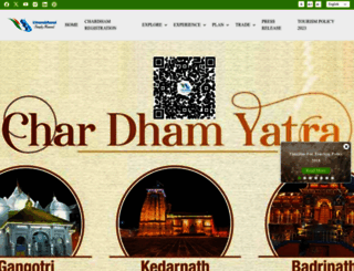 uttarakhandtourism.gov.in screenshot